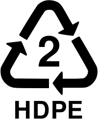 HDPE - plastic bag material is recycled