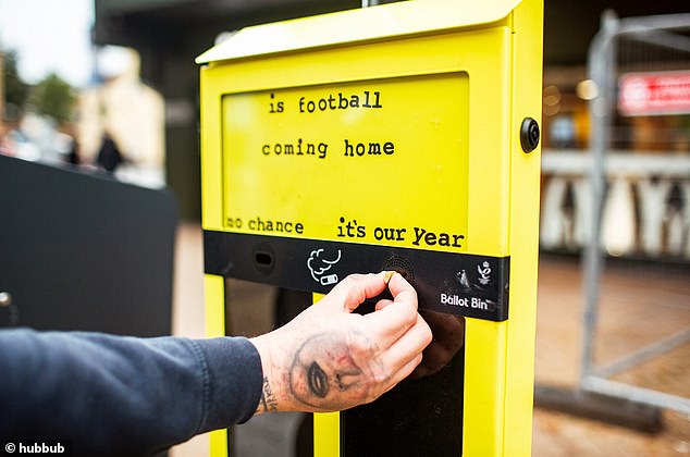 Is football coming home? Hubbub is rolling out ballot bins across Bournemouth, Christchurch and Poole that let you have your say on current topics, including Euro 2020