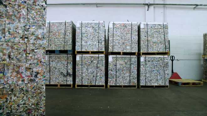 Los Angeles-based startup ByFusion converts solid plastic waste that otherwise can't be recycled into blocks that can be used for construction.