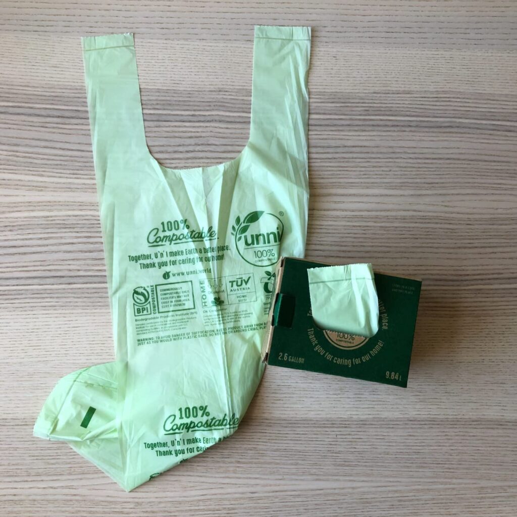 unni compostable bags - biodegradable alternatives to plastic bags