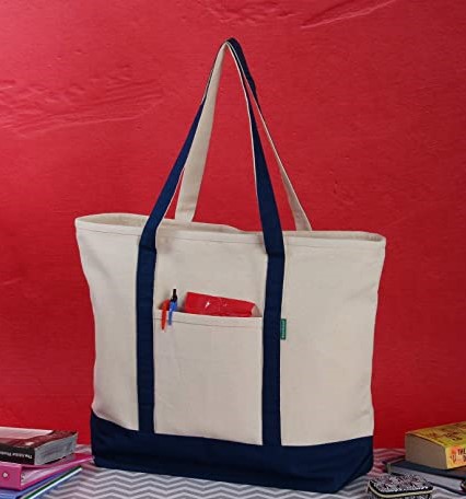 reusable cotton tote bags - earthwise bag