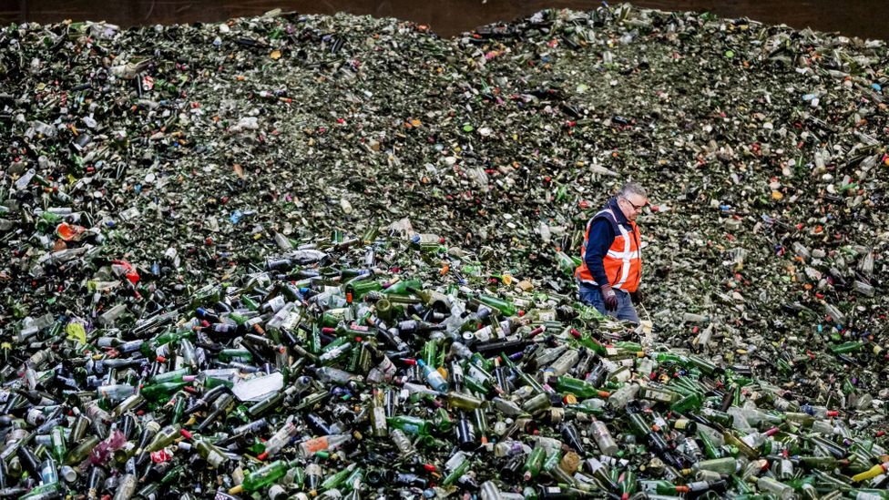 Glass can be recycled endlessly without loss in quality and durability (Credit: Remko de Waal / Getty Images)