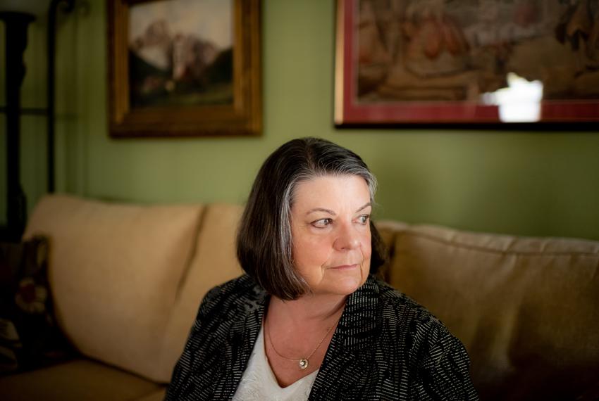 Debbie Ford sits in her home in Richardson, Texas on March 24, 2023. Despite serving as EPA Region 6’s tank expert for more than a decade, Ford was given little input on the region’s multiple inspections at ITC. Now retired, she still wonders if the fire could have been prevented by stronger enforcement and oversight from the EPA.