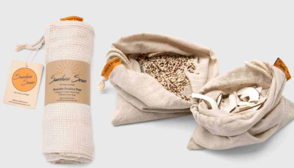 bolsa reutilizable konmari para productos agrícolas