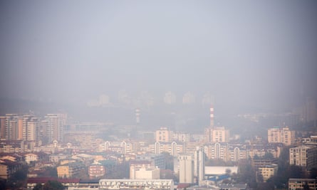 Smog over Skopje