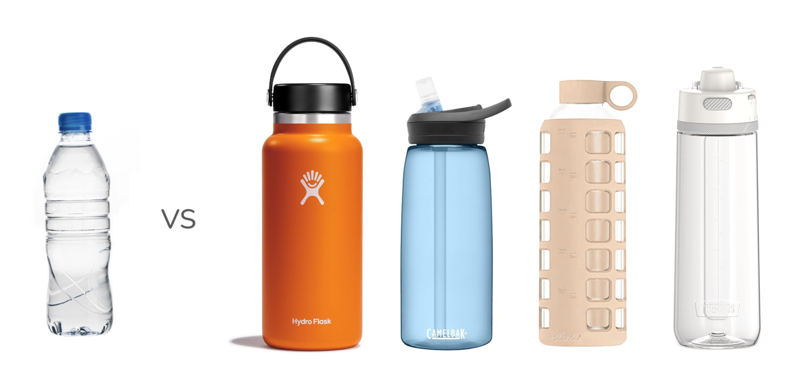 Single use vs reusable water bottles - what's more eco friendly